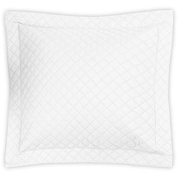 Matouk Quilted Euro Sham in White - Picture 1 of 7